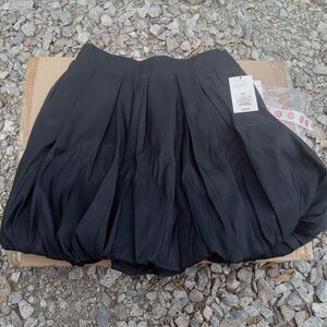 NWT A New Day Women's Mini Bubble Skirt Black Size X-Small